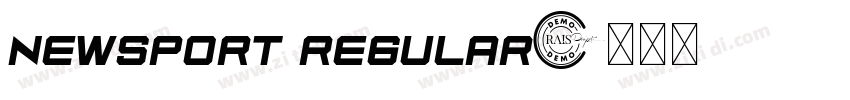 Newsport Regular字体转换
